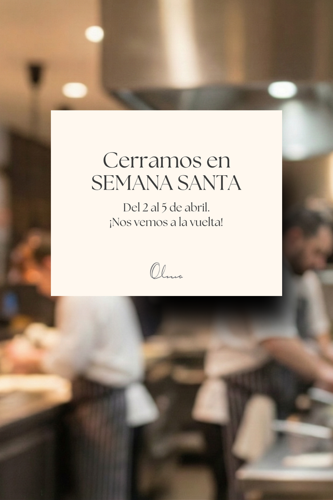 Olmo Movil - Cierre Semana Santa